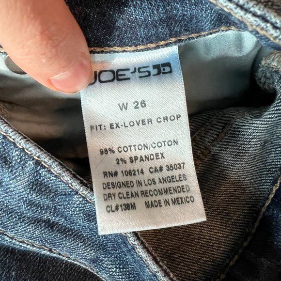Joe's Jeans Ex-Lover Boyfriend Straight leg Crop Jeans‎ - Picture 8 of 8
